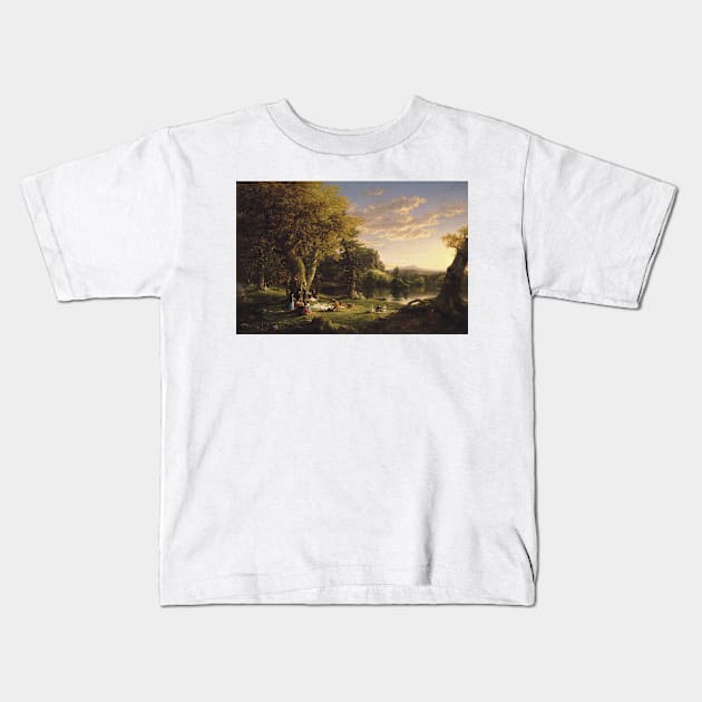 The Pic-Nic by Thomas Cole Kids T-Shirt by Classic Art Stall